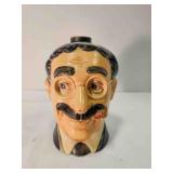 1977 Ezra Brooks ceramic figural decanter