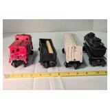 4 Lionel railroad car models