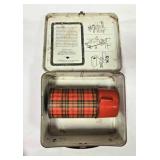 Aladdin lunch box & thermos, vintage, 8" across
