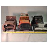 3 Pressed metal truck models