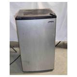 Small black & chrome Magic Chef refrigerator