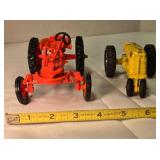 2 Vintage die-cast metal tractors