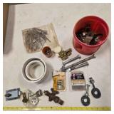 Hardware, locks, eye bolts, nuts & bolts