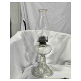 Antique White Flame Light Oil Lamp