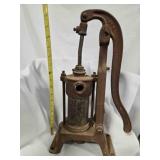 Vintage cast iron pitcher water pump, 19" tall