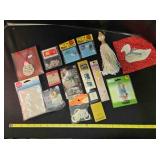 Zipper, curtain rings, sewing machine cover, snaps