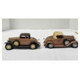 2 Hubley die-cast model cars