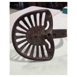 Cast iron implement seat