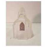 Vintage Avon "Silent Knight" pressed glass church