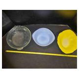 Pie pan &B serving dishes