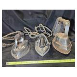 3 vintage irons