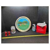 Avon dish, souvenir plate, Can of Worms
