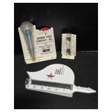 3 promotional rain gauges