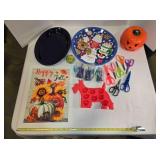 Halloween, tray, Jello mold, scrapbook scissors