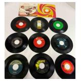 11 Vintage 45 RPM 7" vinyl records