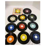 11 Vintage 45 RPM 7" vinyl records