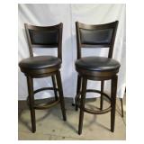 2 Barstools, seat 30" , 43" overall, swivel