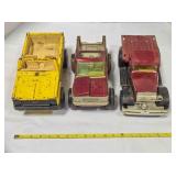 3 vintage Nylint pressed metal model trucks