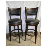 2 Barstools, seat 30" , 43" overall, swivel