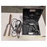 3/8" Drill/Driver VSR;  Garden shears; drop light
