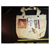 Canvas bag; Glitter; Rose ribbon; Angel ornament