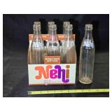 Vintage 6 pack 10 oz. Nehi bottles & carrier