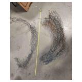 2 small sections used chain link fencing