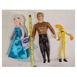 Frozen Prince Kristoff & Elsa, bendable bunny