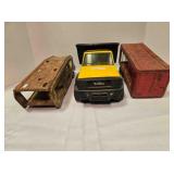 3 Tonka vehicles; Dump truck, 14" length