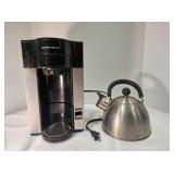 Hamilton Beach coffee maker & Primula kettle