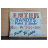 Randyï¿½s Paint Metal Sign