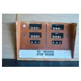 Gas pump front panel