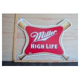 Miller baseball Metal Sign