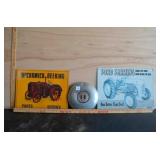 Tractor Metal Signs and Hubcap