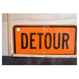 Detour Metal Sign