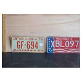 Bicentennial License Plates FOR DECORATIVE USE