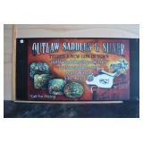 Outlaw Saddles & Silver Coroplast Sign