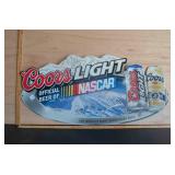 Coors Light NASCAR sign Metal Sign