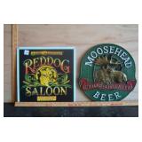 Reddog Saloon Metal Sign