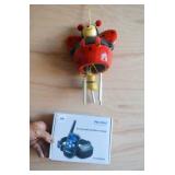 Dog shock collar, ladybug wind chime (both work)