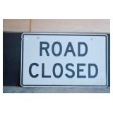 Road Closed Metal Sign