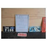 License Plates, Fence sign, Metal Signs