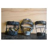 3 Vintage baseball catcherï¿½s masks