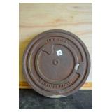 Vintage Enid, OK Water Meter Cover