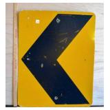 Yellow arrow sign Metal Sign