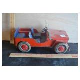 Vintage Marx Willys Metal Jeep Metal Toy