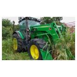 2012, John Deere 6210R FWA Tractor,