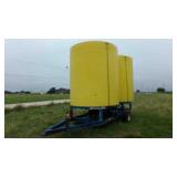 2 Cone 2500 Gal Fertilizer Tanks On Trailer