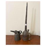 2 - Vintage Railroad Oil Cans