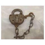 Vintage - AT&SF Railroad Lock &Key